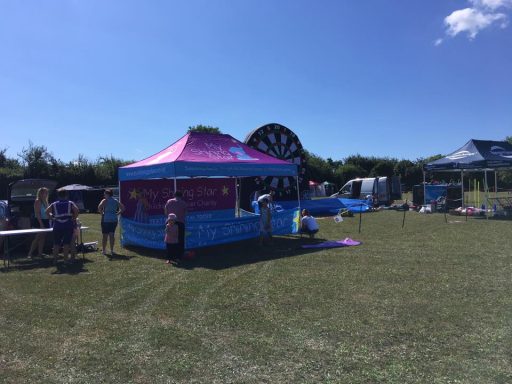 The My Shining Star charity tent